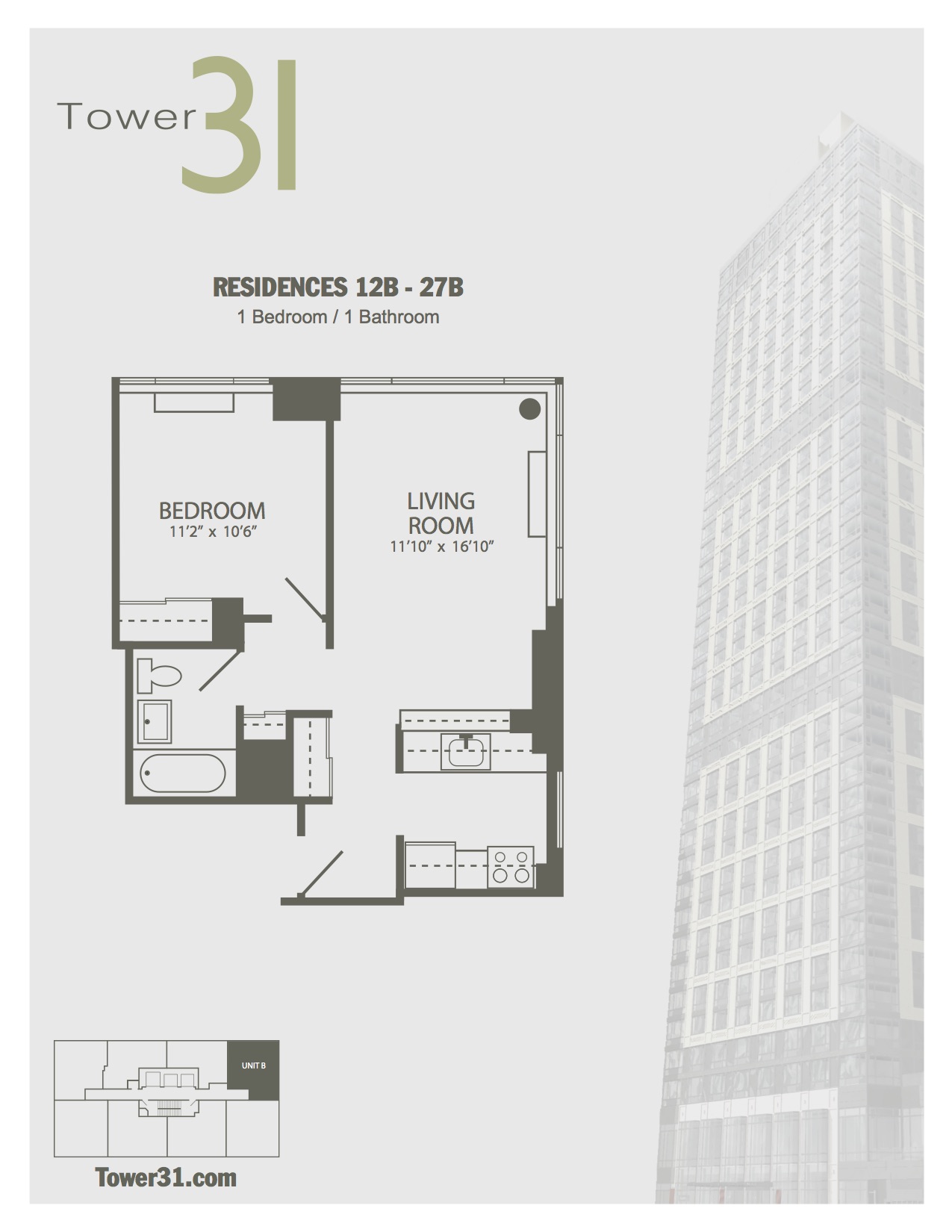 Residence B Floors 12-27