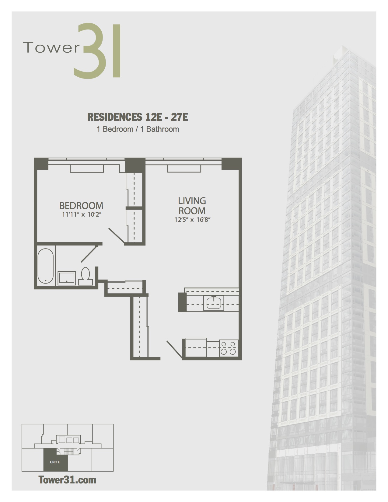 Residence E Floors 12-27