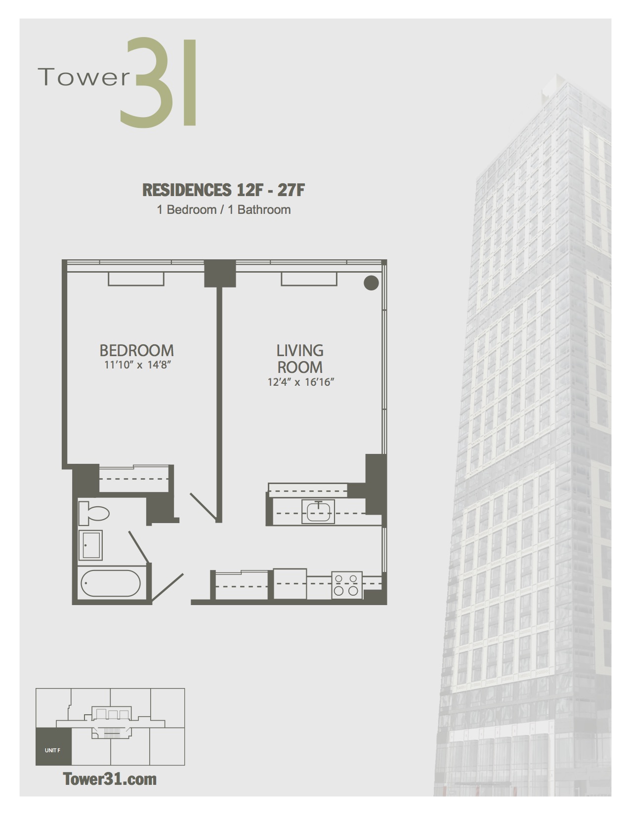 Residence F Floors 12-27