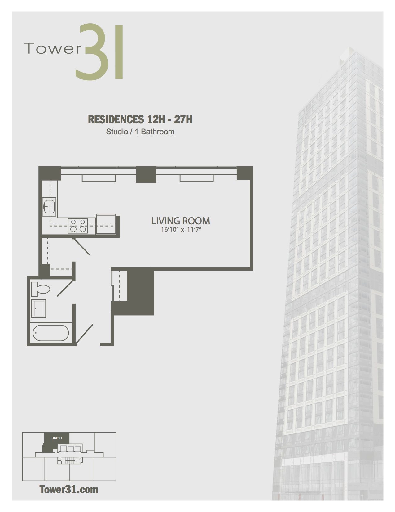 Residence H Floors 12-27