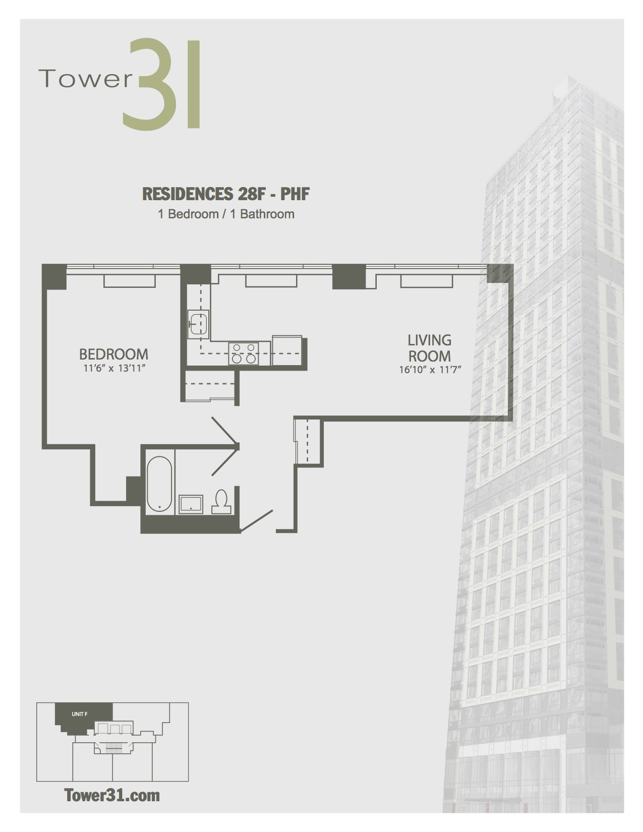 Residence F Floors 28-PH
